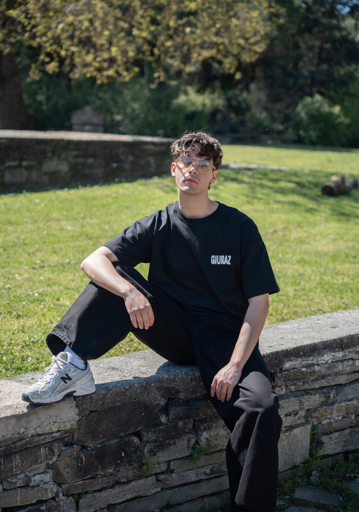 Giuraz Money Over Girls Black oversized T-shirt
