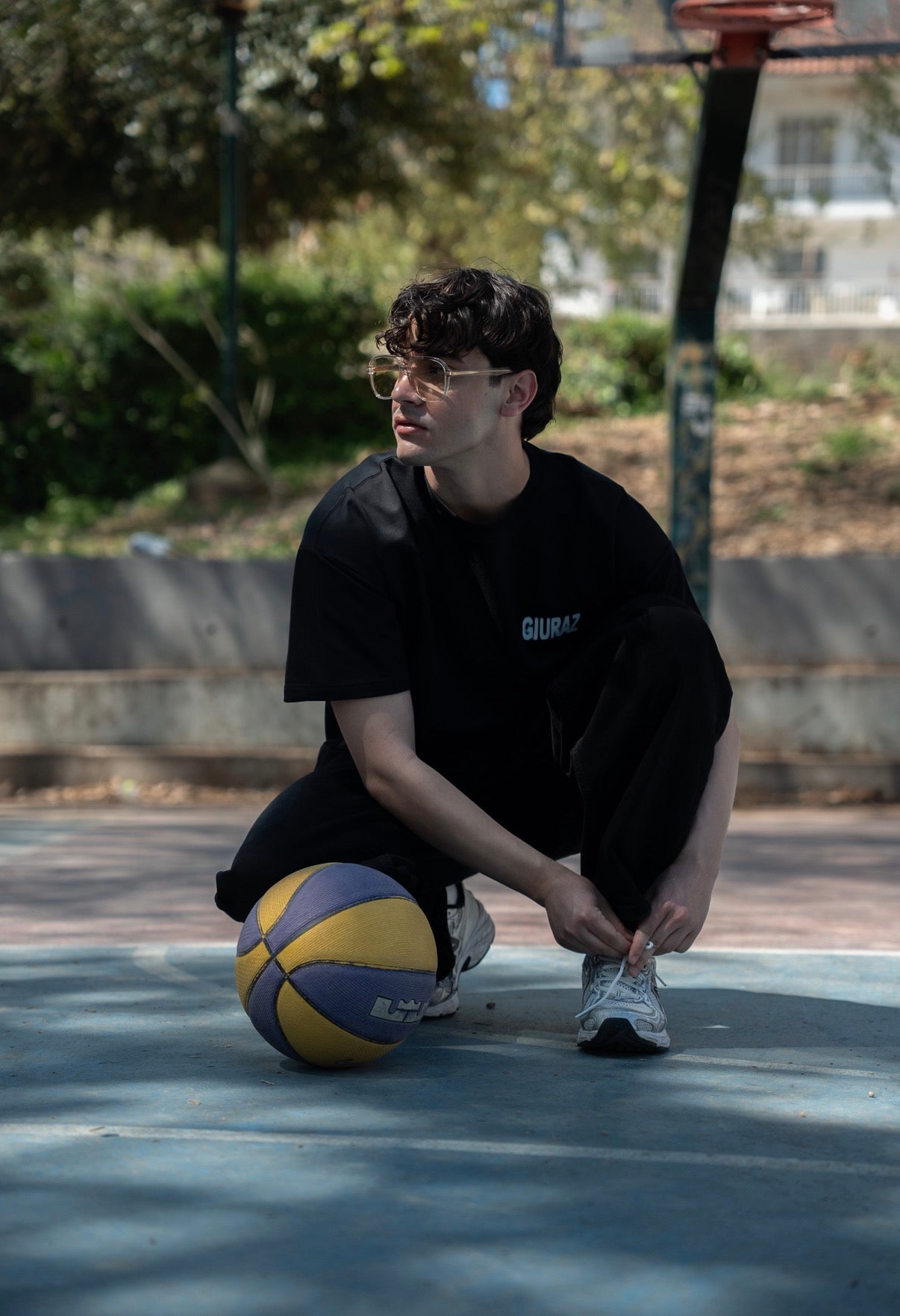 Giuraz Money Over Girls Black oversized T-shirt